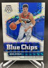 2020-21 Panini Mosaic Deni Avdija Blue Chips White 24/25 RC SSP Rookie Wizards