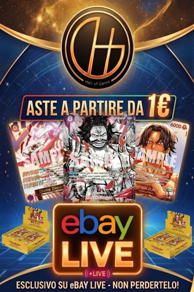 Aste live a partire da 1€ su Box OP17 e carte One Piece