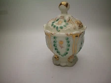 Northwood Glass Carnelian/Everglades Covered Candy Dish Glows