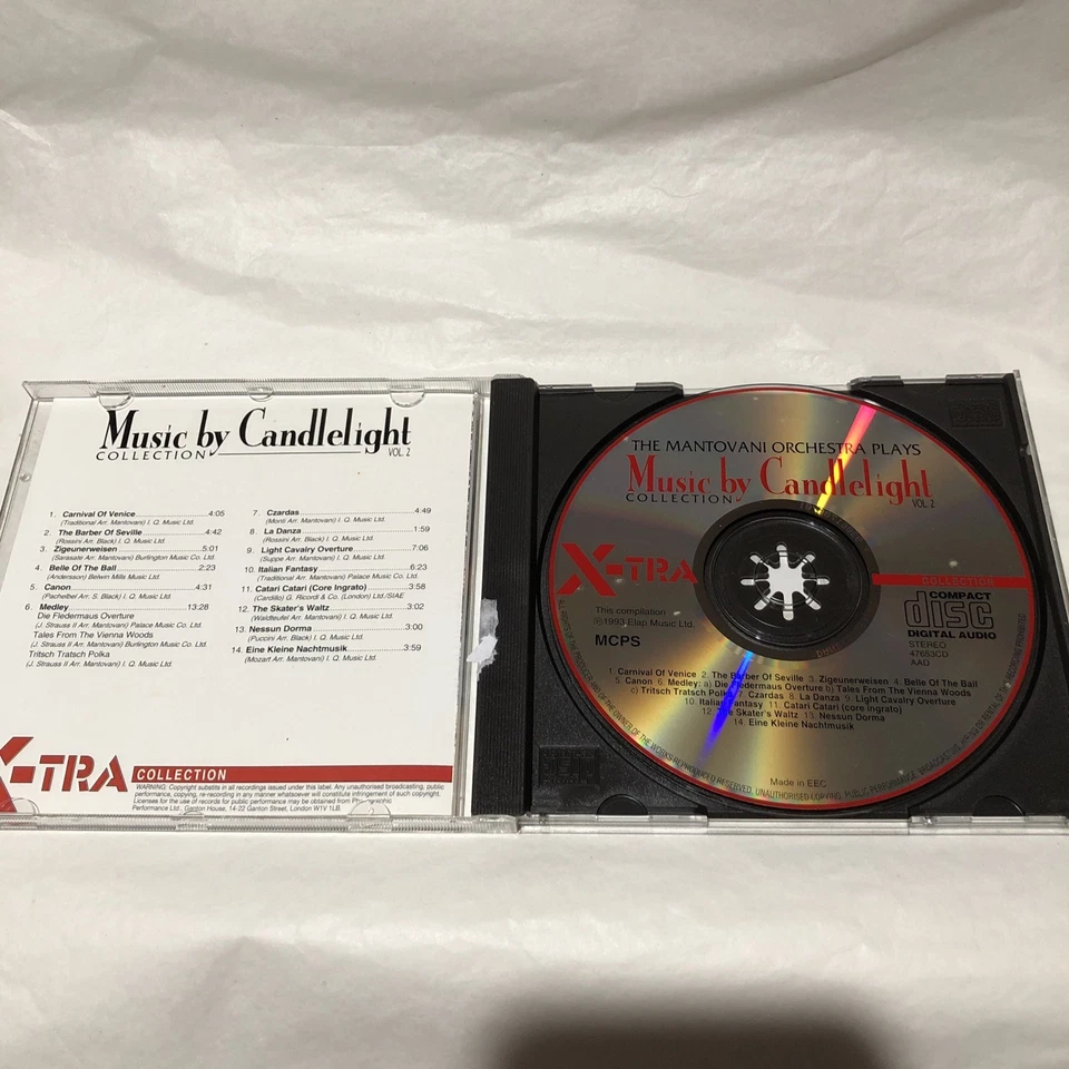The Mantovani Orchestra Music By Candlelight Vol. 2 CD Pop Classical - Image 4 of 4