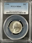 1944  25C Washington Quarter Dollar PCGS MS66   80485213