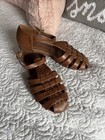 Women Size 9 Brown Flat Weaved Flat Sandals — photo 3