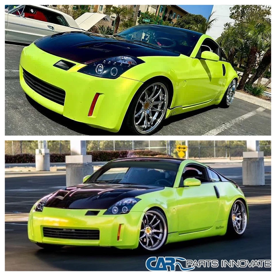 Fits 2003-2005 Nissan 350Z Z33 LED Halo Smoke Projector Headlights Head Lamps - Изображение 3 из 4