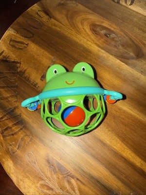 Bendy Ball Rattles Baby Einstein Caterpillar & Bright Starts Oball Frog Plastic