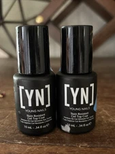 2 Young Nails Stain Resistant Gel Top Coat (10 mL/.34 fl. oz) DAMAGE BOTTLE