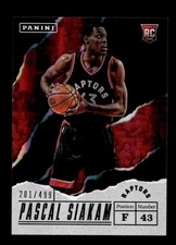 2017 PANINI FATHER'S DAY PASCAL SIAKAM 45 MT PRIZMS SILVER RC 201/499 RAPTORS
