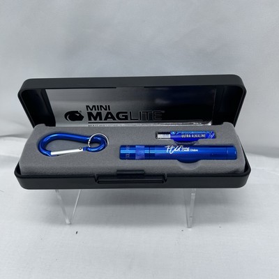Mini Maglite Solitaire Blue in Gift Case 1 cell AAA Flashlight Postal CU PCU USA
