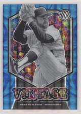 2021 Panini Mosaic Vintage Reactive Blue Prizm 92/99 Bert Blyleven #V11 HOF 0i1b