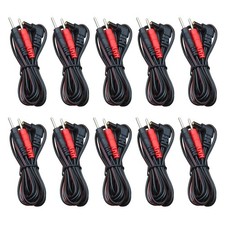 TENS Unit Replacement Electrodes  Lead Wires - 10pcs 2mm Pin Cables for Pain Re