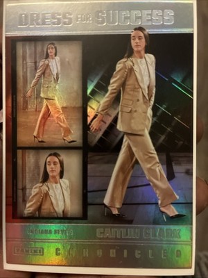 Dress For Success Caitlin Clark Panini Chronicled Silver Holo Grade Ready