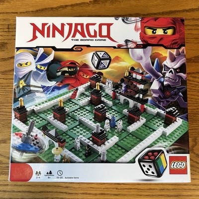 Ninjago Board Game LEGO 3856 Games Set 2011 Complete w/ Box & 10 Microfigures