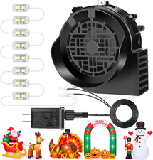 Replacement 1.5A Air Blower Fan for Inflatables, 8 LED Light, 2.0A Adapter