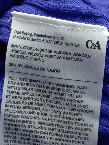 C&A Jersey de punto Mujeres Talla EU 38 azul look casual - Imagen 4 de 5