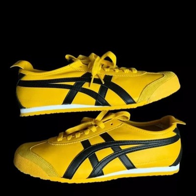 Unisex Onitsuka Tiger MEXICO 66 Classic Athletic Shoes Vintage Sneakers Yellow