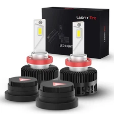 Lasfit Custom H11 LED Headlights Bulbs Low Beam For Ford Escape 2014-2016 White