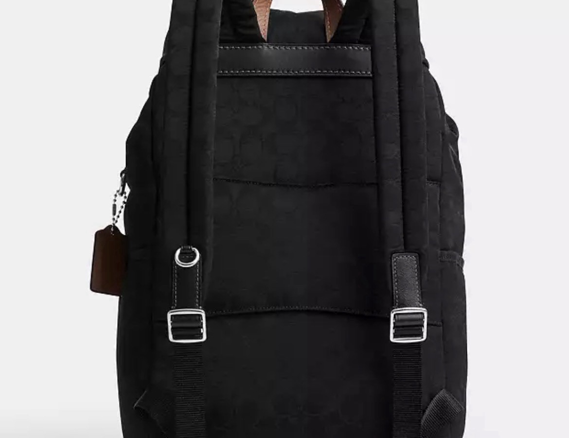 Coach Official Logan Backpack Signature Nylon CDU99 BLK Black | eBay