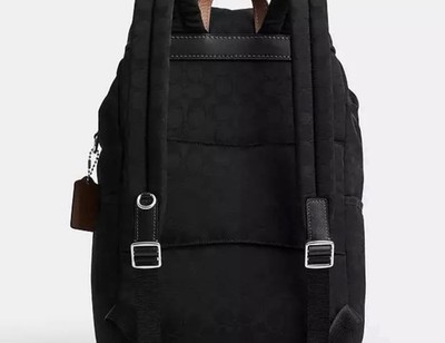 Coach Official Logan Backpack Signature Nylon CDU99 BLK Black | eBay