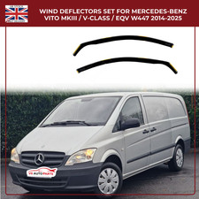 2 x Front Wind Deflectors Set For Mercedes-Benz Vito MKIII / V-Class / EQV W447
