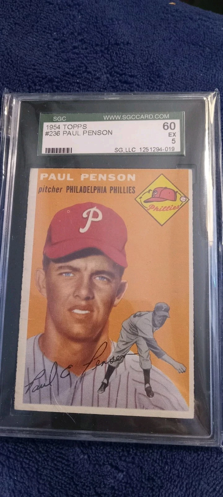 Paul Penson trading card