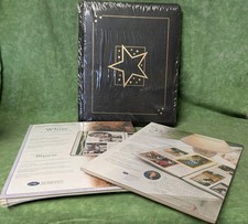 Creative Memories 8 1/2" x 11  BLACK GOLD STAR   Extra Pages  Protectors