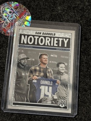 2025 Panini Mosaic #9 Sam Darnold Notoriety Seattle Seahawks