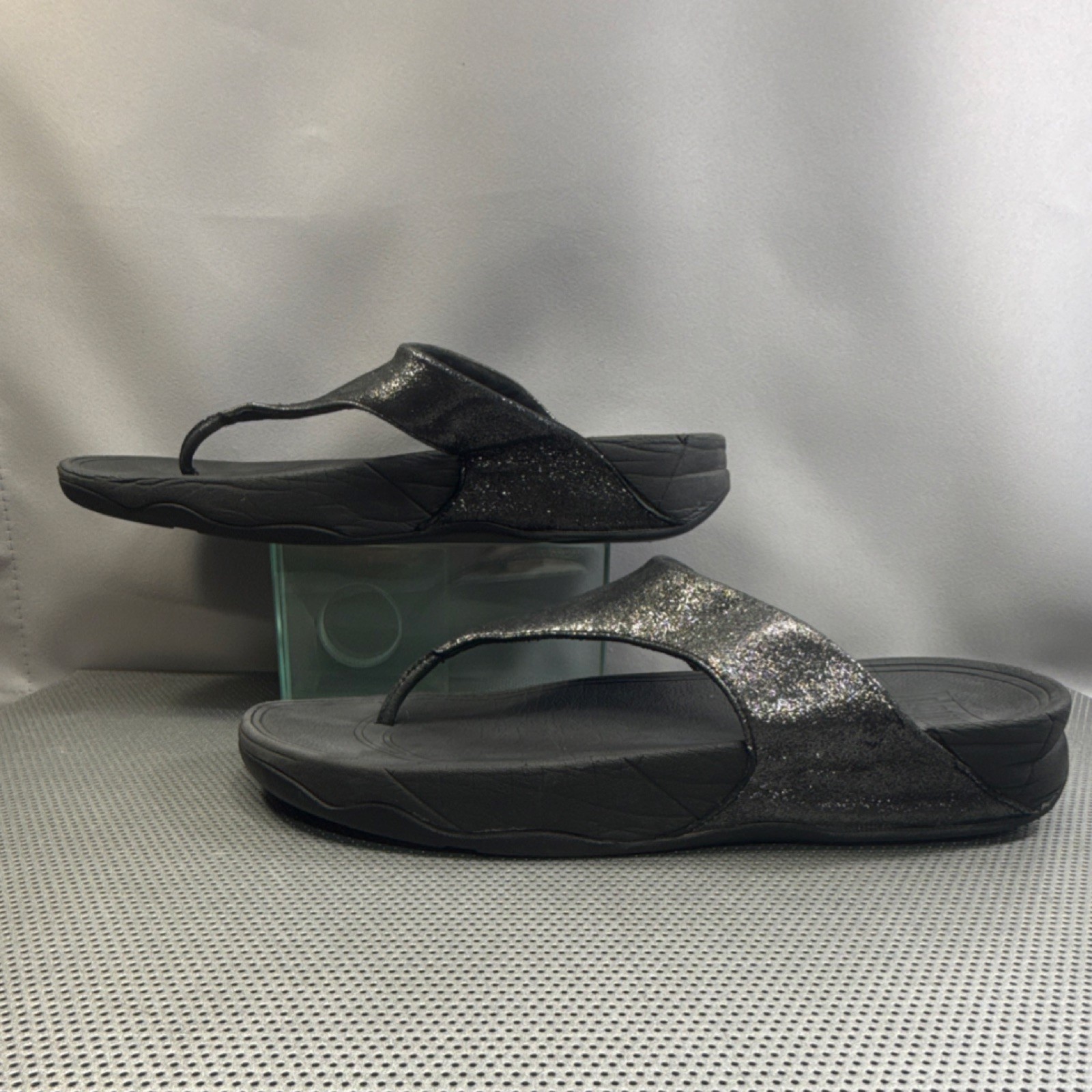 FitFlop Womens Black Thong Sandals 505-061 US 9 UK 8 EU 42