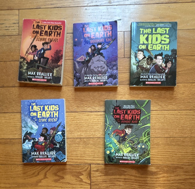 Scholastic The Last Kids on Earth 5-Book Paperback Lot Max Brallier Illus 9-12