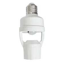 PIR Motion Sensor Socket Converter Lamp Base Holder Control Smart Switch Bulb