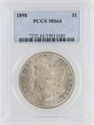 1898 Morgan Silver Dollar PCGS MS64 S$1 Philadelphia Minted No Reserve