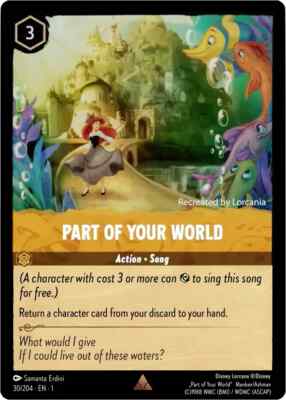 【残り0点】foil PART OF YOUR WORLD 30/204 JA1 X4 PART OF YOUR WORLD (Playset) Rare #30/204 EN 1 English Lorcana