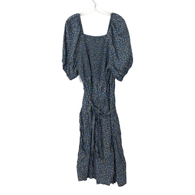 Old Navy Womens Plus 3X Wrap Dress Midi Puff Sleeve Short Sleeve