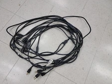 LOT OF 5 - 10Ft Heavy Duty US 3-Prong AC Power Extension Splitter Y Cord Cable