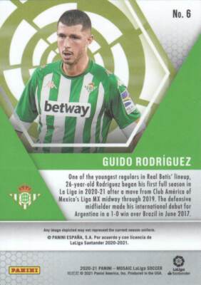 Defensive Midfielder Number Football Players 2020-21 Panini Mosaic