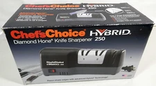 Chef's Choice HYBRID 250 Diamond Hone Electric & Manual Knife Sharpener 3 Stage