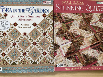 Mini Quilt Blocks 2 Pattern Books Small Blocks Stunning Quilts Tea in the Garden