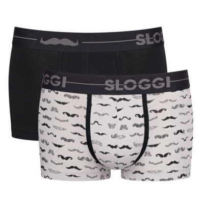 2er Pack Sloggi Go Movember Hipster Herren  Boxer Shorts aus Baumwolle Neu