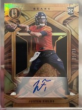 JUSTIN FIELDS RC Auto #25/25 2021 Panini Gold Standard Chicago Bears #103 🔥🔥🔥