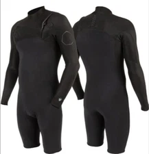 VISSLA Men's 2/2 HIGH SEAS II Chest-Zip L/S Spring Suit - STE - XL - NWT