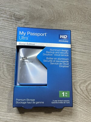 1TB MY PASSPORT ULTRA METAL FINISH WHITE W.D. My Passport Ultra
