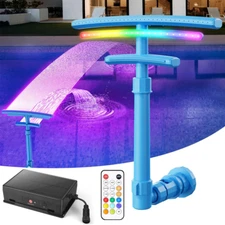 Dual Spray Pool Fountain for Above and Inground Pools, Pool Waterfall Aerator