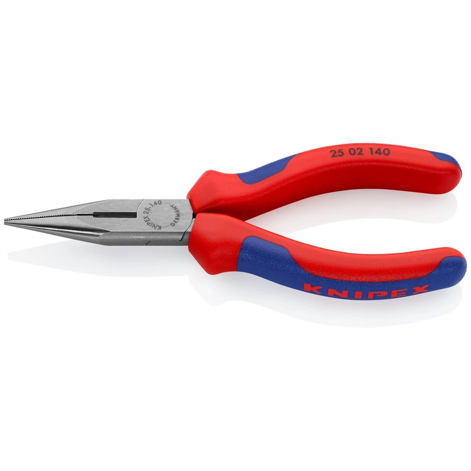 Knipex 25 02 Flachrundzange mit Schneide / Radiozange Gr. 140-160 mm zur Auswahl