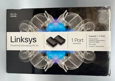 Linksys Cisco Powerline 400 PLEK400 AV Kit Outlet Network Extend