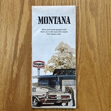 Texaco Map Montana Billings Missoula Great Falls Bozeman 1971 Gas Oil Folding