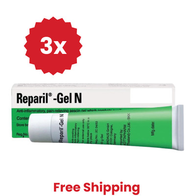 3 X Reparil Gel N 40g Anti-Inflammatory, Pain Relieving & Swelling FREE SHIPPING