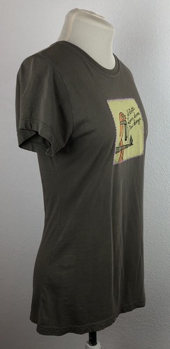 Volcome Stone Juniors Tee Shirt Large Bird Shirt Short Sleeve Crew Neck Green - Picture 7 of 9