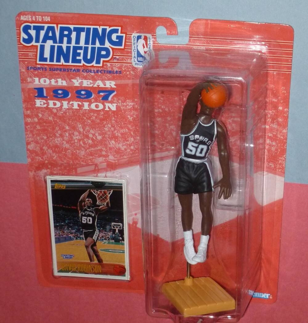 1997 DAVID ROBINSON San Antonio Spurs Starting Lineup #50 rare