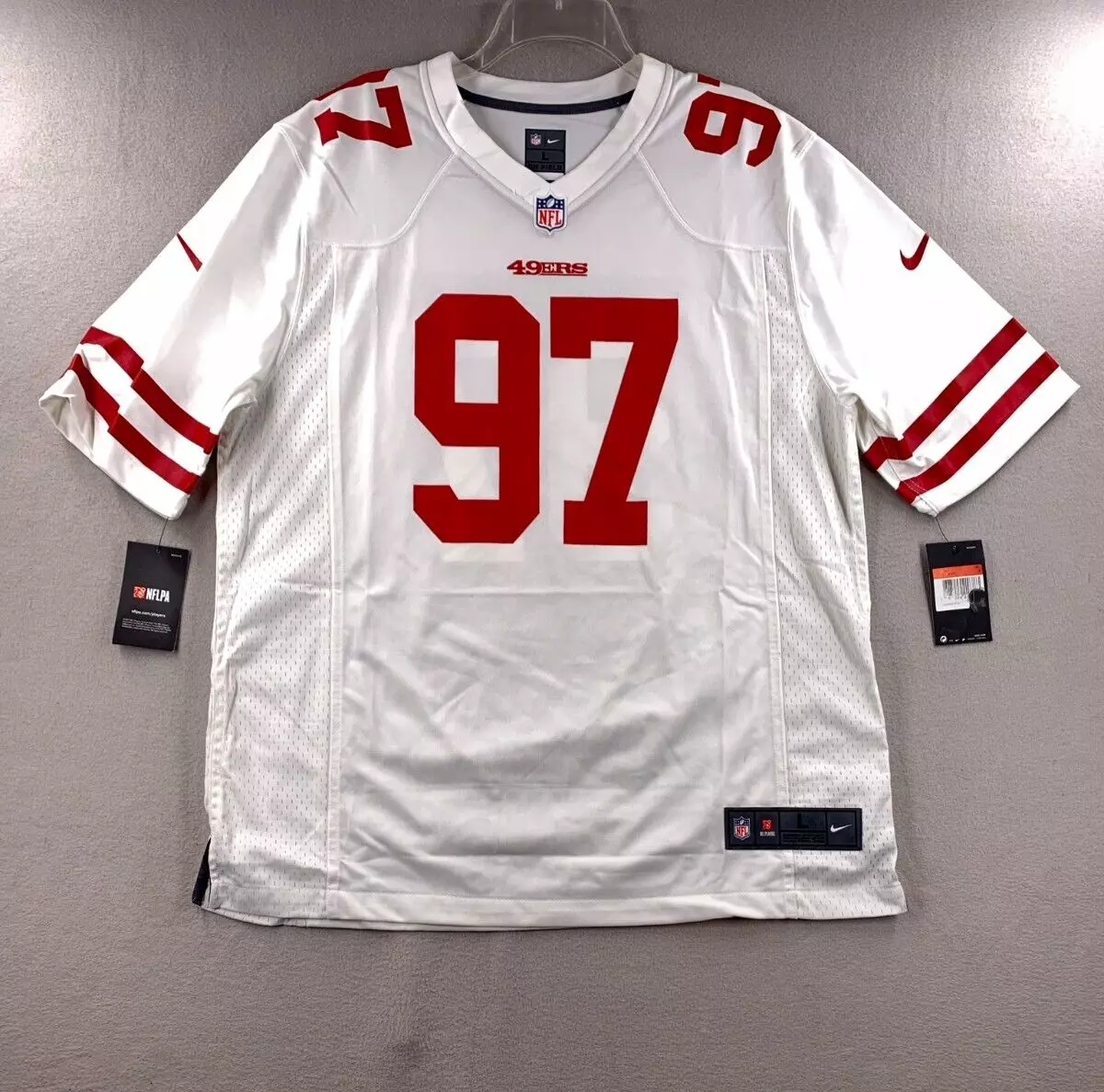 White on sale 49ers jersey