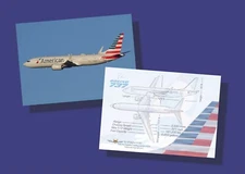 American Airlines Airplane Cards Boeing 737 Max 8 - 25 Set - Free Shipping