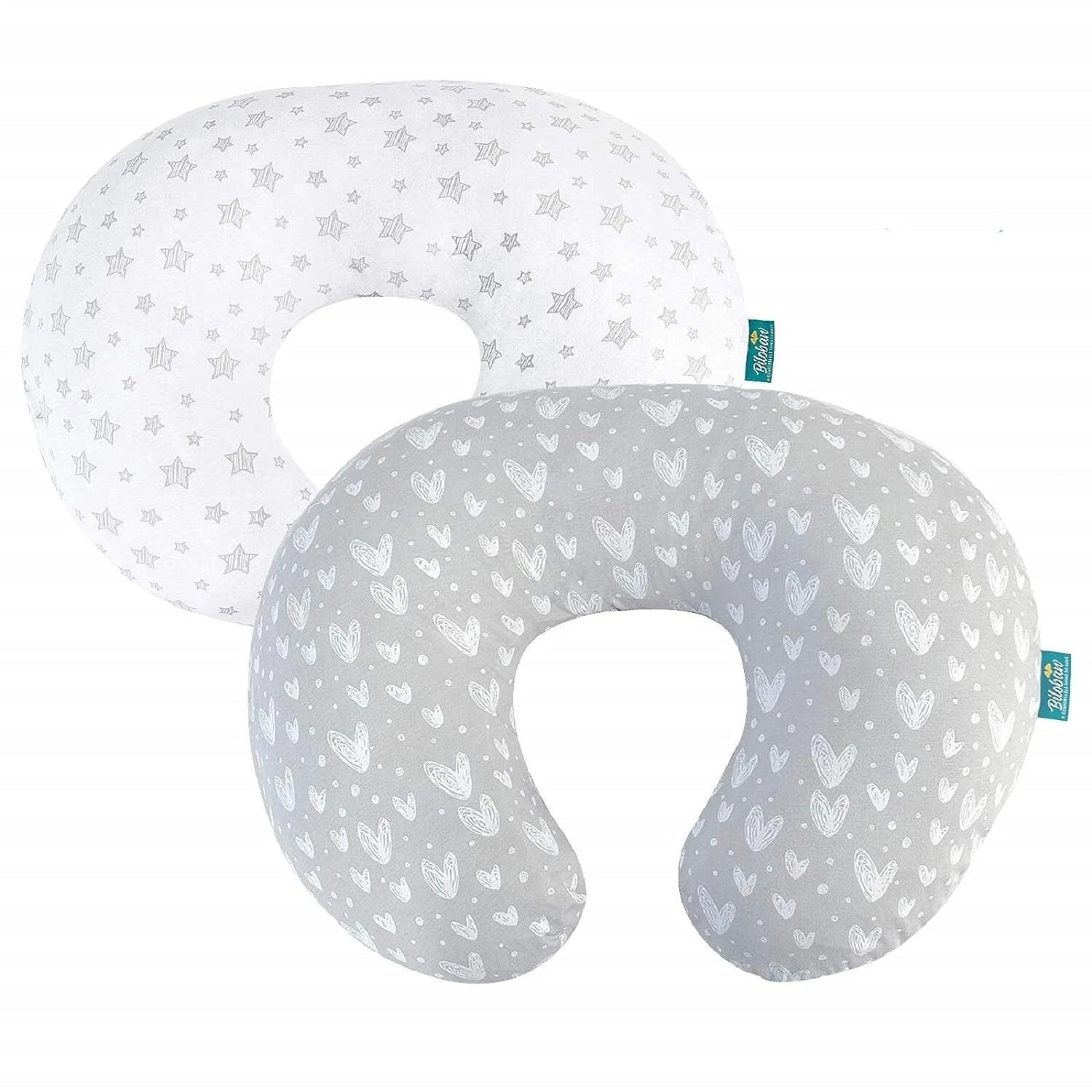 Nursing Pillow Cover Breastfeeding for Boppy Pillow 100% Cotton Zippered 2 Pack
Opens in a new windo