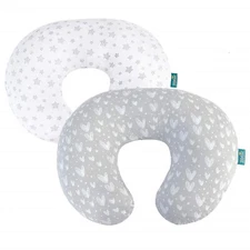 Nursing Pillow Cover Breastfeeding for Boppy Pillow 100% Cotton Zippered 2 Pack